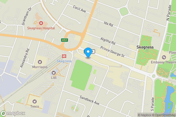 Map location for 22-26 High Street, Skegness, PE25 3NW