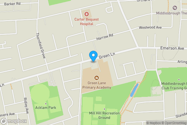 Map location for 6 Bayberry Mews, Acklam, Middlesbrough, North Yorkshire, TS5 7RG