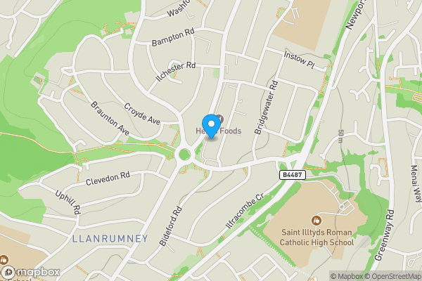 Map location for 40-46 & 40A/46A, Countisbury Avenue, Llanrumney, Cardiff, South Glamorgan, CF3 5SJ