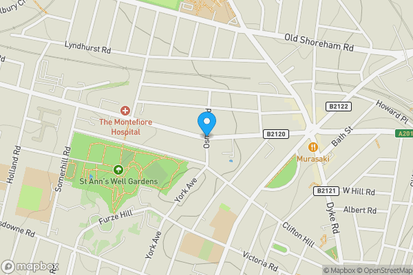 Map location for Davigdor Road, hove, BN3 1QB