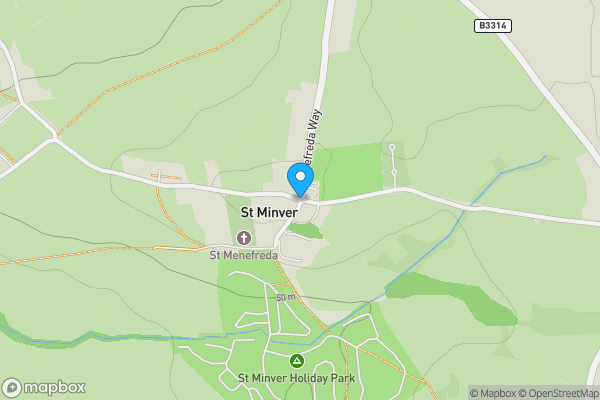 Map location for Land adj to Trewiston Lodge, St. Minver, Wadebridge, PL27 6PX