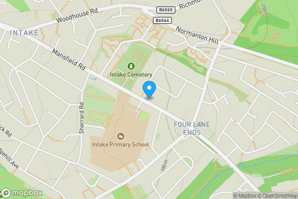 Map location for 121 Mansfield Road, Sheffield, South Yorkshire S12 2AJ