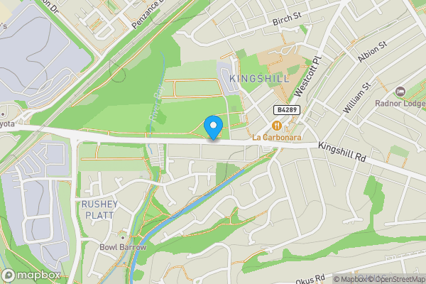 Map location for Land at the rear of, Wootton Bassett Road, Swindon, Wiltshire, SN1 4NQ