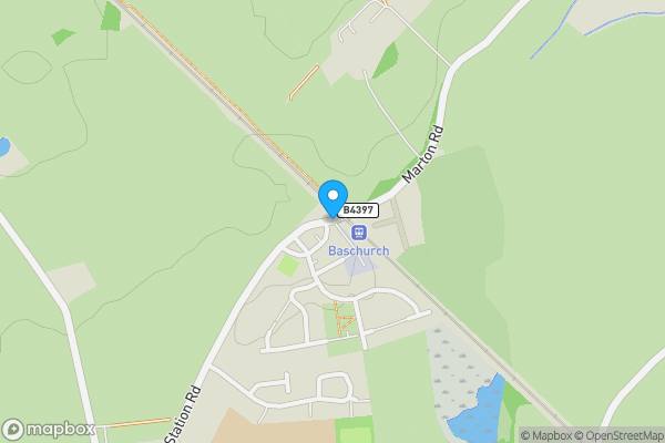 Map location for Crossing Cottage, Station Road, Baschurch, Shrewsbury, SY4 2BQ