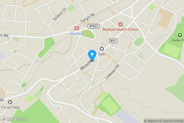 Map location for 15 Whitehall, The Carrick Bar, Maybole, KA19 7DR