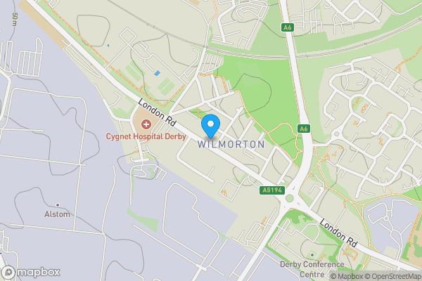 Map location for Former Church and Sunday School Rooms, London Road, Derby DE24 8UQ
