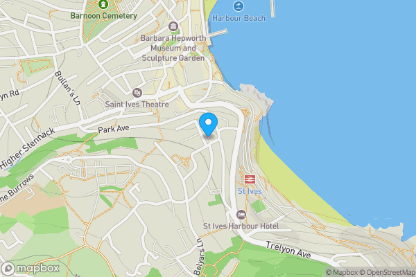 Map location for Car Parking Space 1, Pednolver Terrace, St Ives, Cornwall, TR26 2FJ TR26 2FJ