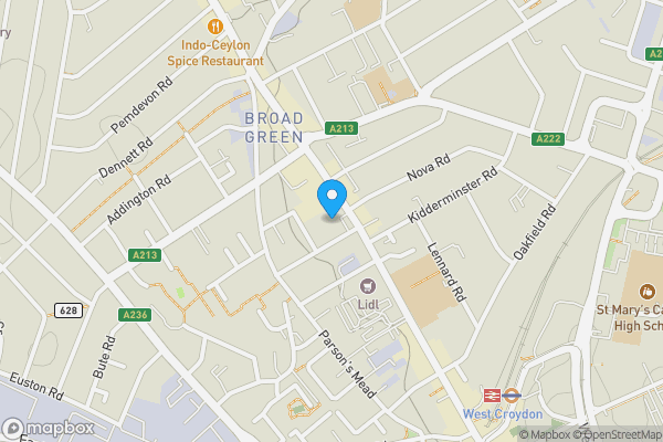 Map location for Flat 39 Zodiac Court, 165 London Road, Croydon, Surrey, CR0 2RJ