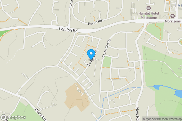 Map location for Temple Way, West Malling, Kent, ME19 6SH