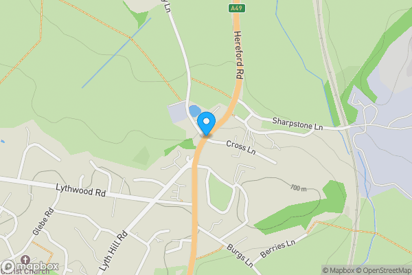 Map location for Braemar Cottage, Hereford Road, Bayston Hill, Shrewsbury, SY3 0DD