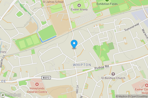 Map location for Summer Lane, Exeter EX4 8BZ