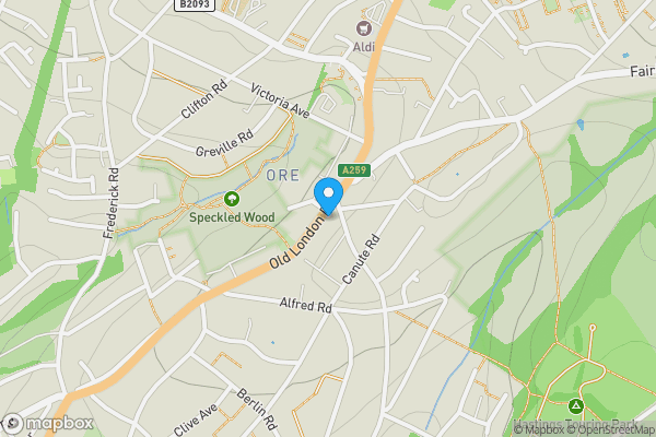 Map location for 391 Old London Road, Hastings, East Sussex, TN35 5BD