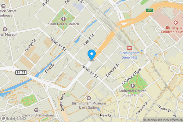 Map location for Great Charles Street Queensway, BIRMINGHAM, West Midlands, B3 2LX