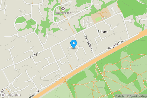 Map location for 11 Compton Beeches, St. Ives, Ringwood, Hampshire, BH24 2PN