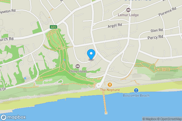 Map location for Boscombe Spa Road, Bournemouth, Dorset, BH5 1AS