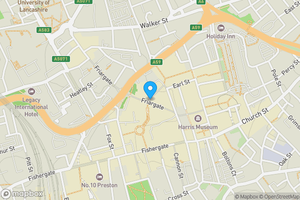 Map location for 3 Orchard Street, Preston, Lancashire, PR1 2EN