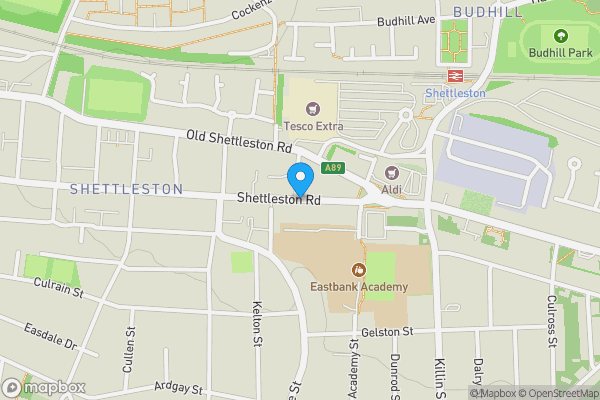 Map location for 851-853 Shettleston Road, Glasgow, G32 7NR