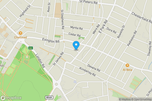 Map location for Tennyson Street, LEICESTER, Leicestershire, LE2 1HS