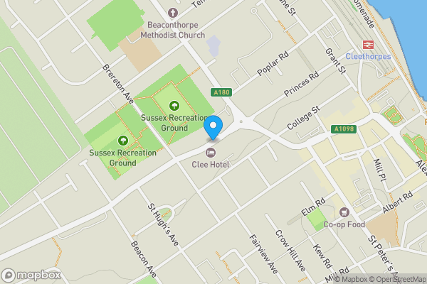 Map location for Clee Road, Cleethorpes, DN35 8AD