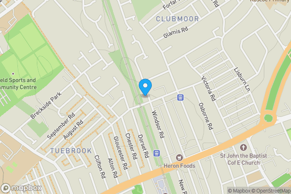 Map location for Flats 1 &amp; 2 73 Windsor Road, Tuebrook, Liverpool L13 8BB