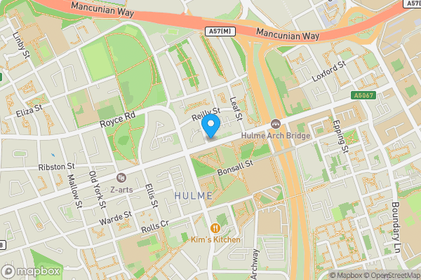 Map location for 164 Stretford Road, Hulme, Manchester, Greater Manchester, M15 5JH