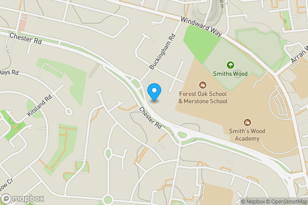 Map location for 501 Chester Road , Birmingham, Birmingham, B36 0JU