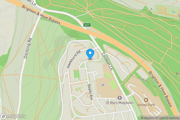 Map location for Beatty Avenue, Brighton, East Sussex, BN1 9EP