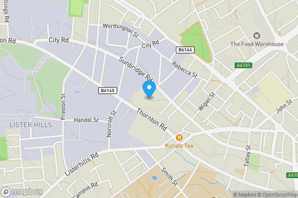 Map location for 911 Colonnade Sunbridge Road Bradford BD1 2HQ
