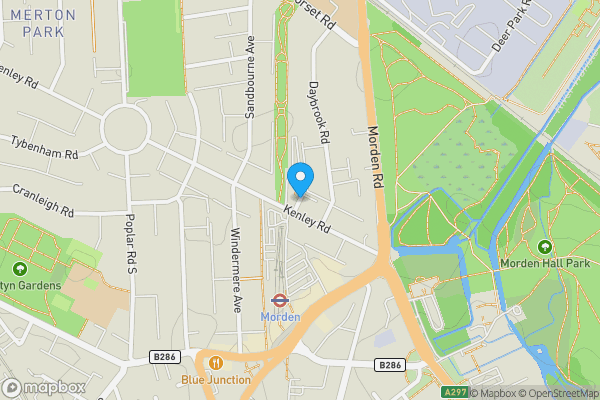Map location for Harland Close, London, SW19 3HZ