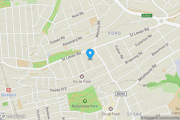 Map location for Balmoral Avenue, Plymouth, Devon, PL2 1HP