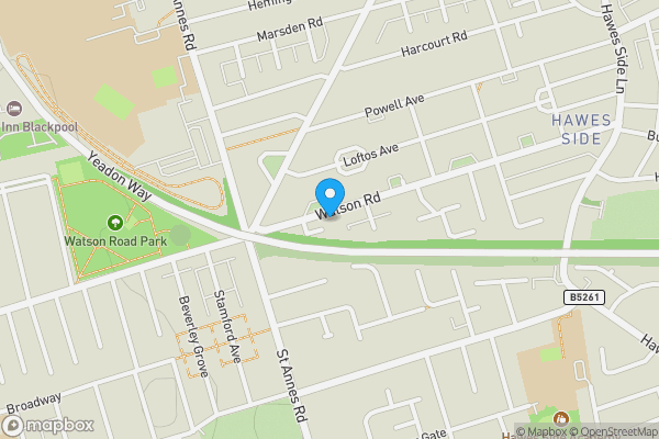 Map location for 142-144 Watson Road, Blackpool, Lancashire, FY4 3EE