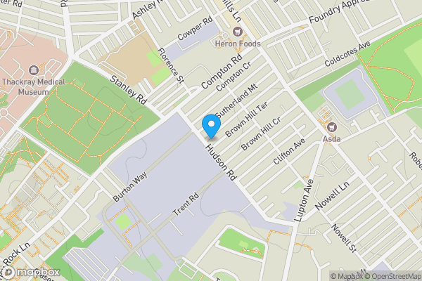 Map location for 6 Sutherland Terrace, Leeds, West Yorkshire, LS9 6DR