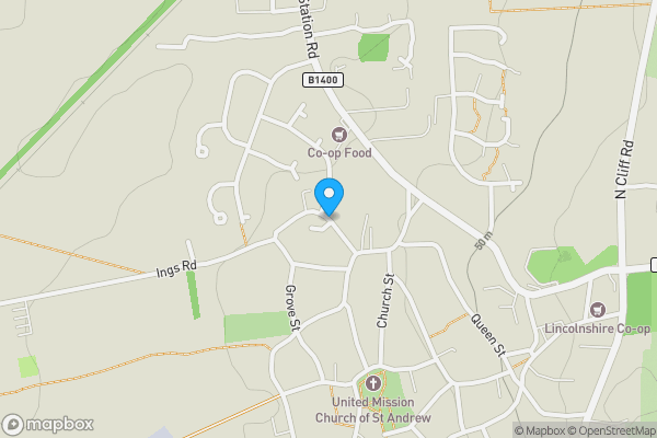 Map location for Ings Road, GAINSBOROUGH, Lincolnshire, DN21 4BU