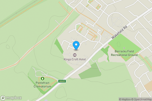 Map location for 36 Queens Square, Pontefract, WF8 4ET