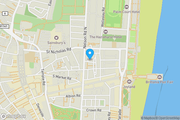 Map location for 2 Southampton Place, Great Yarmouth, Norfolk NR30 2DP