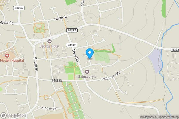 Map location for Land at, The Gavel, South Molton, Devon, EX36 4BP