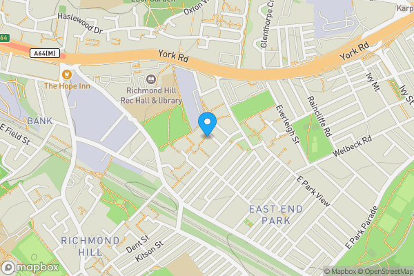 Map location for 11 Aysgarth Close, Leeds, West Yorkshire LS9 9HJ