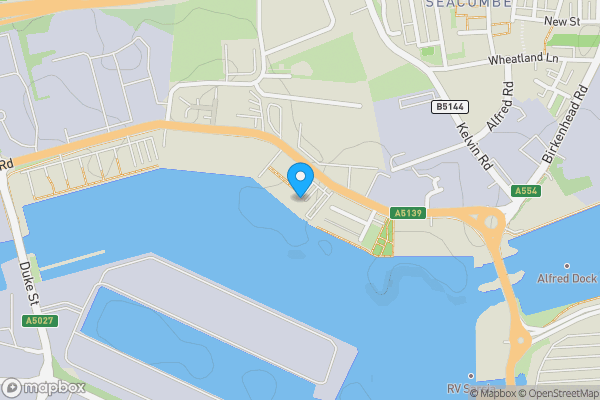 Map location for Apt. 62 East Float Quay Dock Road, Birkenhead, CH41 1DN