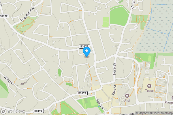 Map location for 10 The Close, Seaton, EX12 2RL