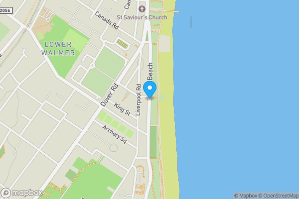 Map location for The Beach, DEAL, Kent, CT14 7HJ