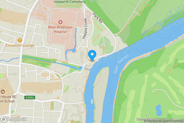 Map location for 50 Church Street, Isleworth, London, TW7 6BG