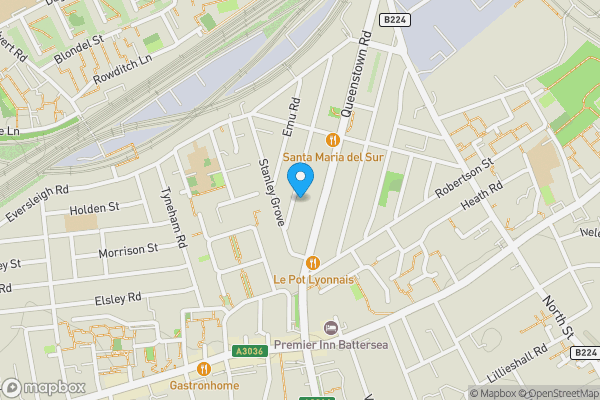 Map location for 99 Ingelow Road, London, SW8 3PE