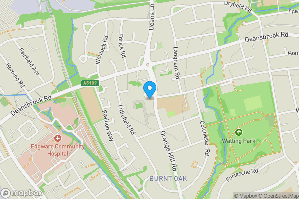 Map location for Flat 2 Buckle Court, 1 Ruddock Close, Edgware, Middlesex, HA8 0SG