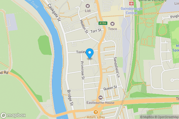 Map location for Garages 7 to 12 incl., r/o, Wall Street, GAINSBOROUGH, Lincolnshire, DN21 1HZ