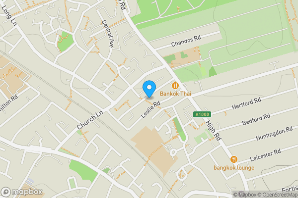 Map location for 43 Leopold Road, Finchley, London, N2 8BE