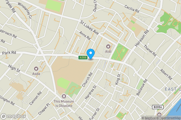 Map location for 33 Boundary Road, Ramsgate, Kent, CT11 7NE