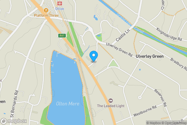 Map location for Ulverley Crescent, Solihull, West Midlands, B92 8BD