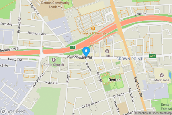 Map location for Manchester Road, Manchester, Lancashire, M34 2AF