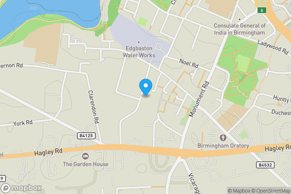 Map location for 57 Stirling Road, Edgbaston, Birmingham, Birmingham, B16 9BD