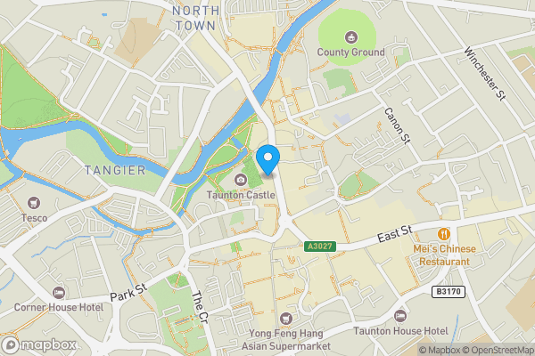 Map location for 6 North Street, Taunton, Somerset TA1 1LH